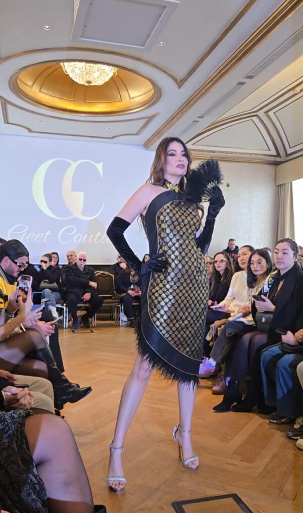 Brocade Elegance: Modern Cheongsam